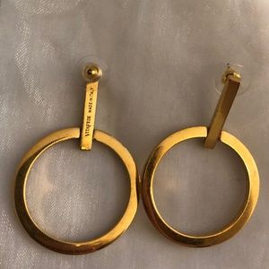 Chic circular gold plated Vita Fede earrings